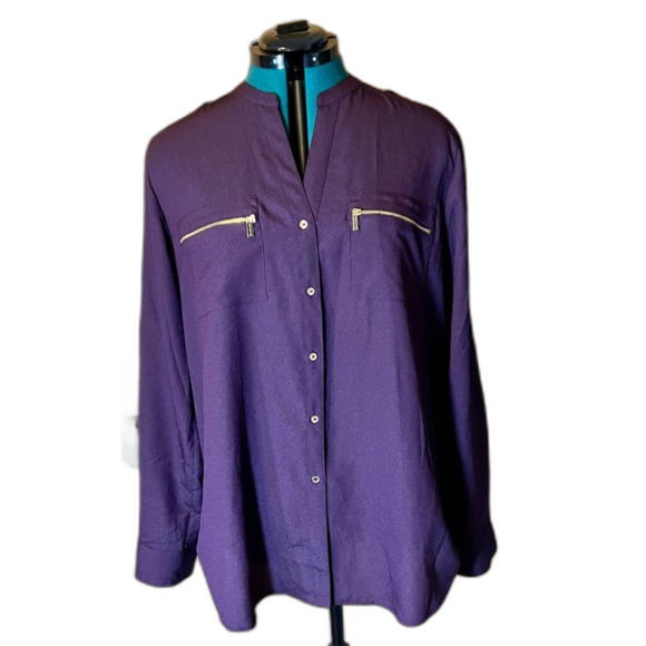 Calvin Klein Long Sleeved Blouse - Picture 1 of 7
